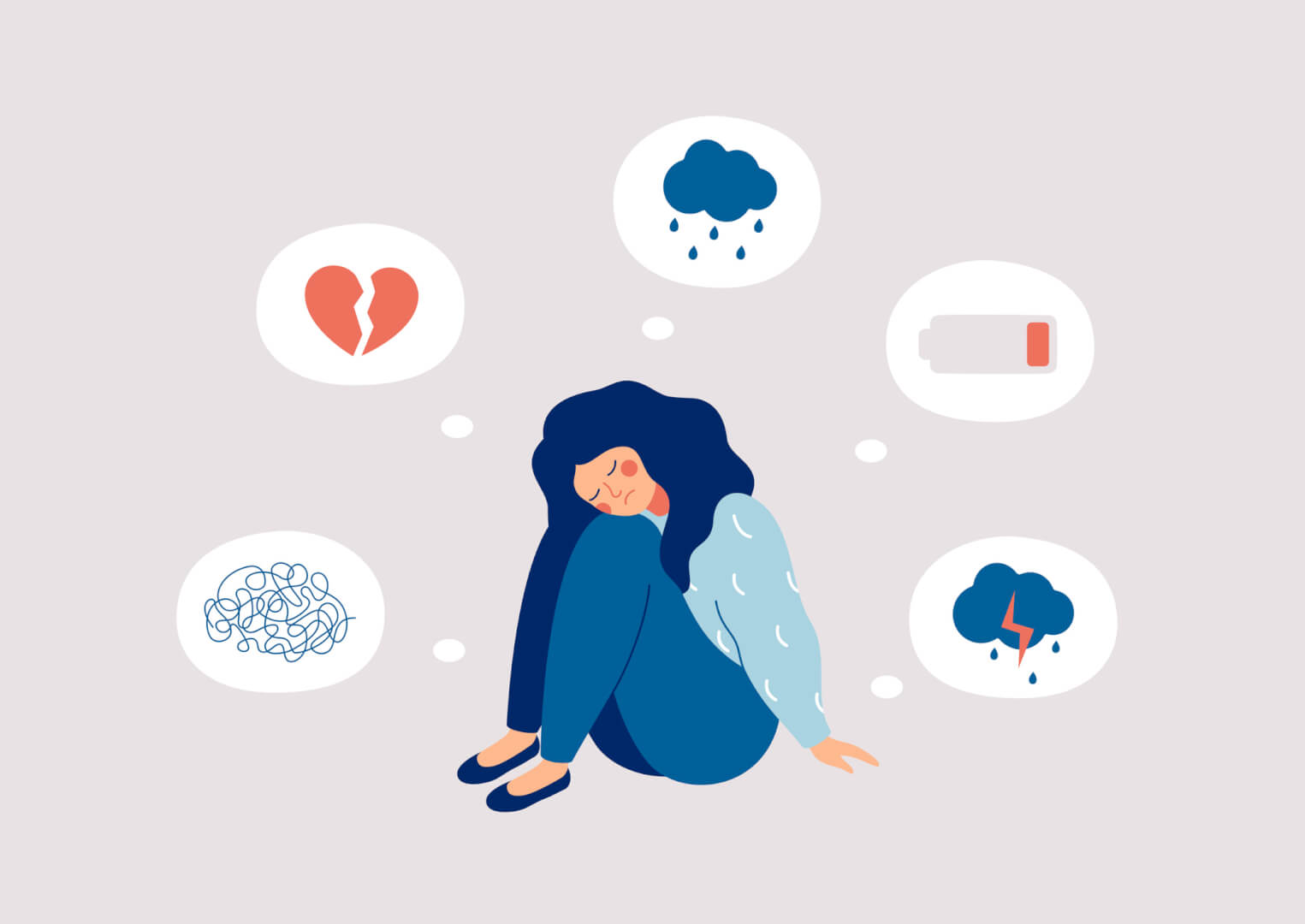 ۵ نشانه افسردگی پنهان که نادیده می‌گیرید + درمان با هوش مصنوعی